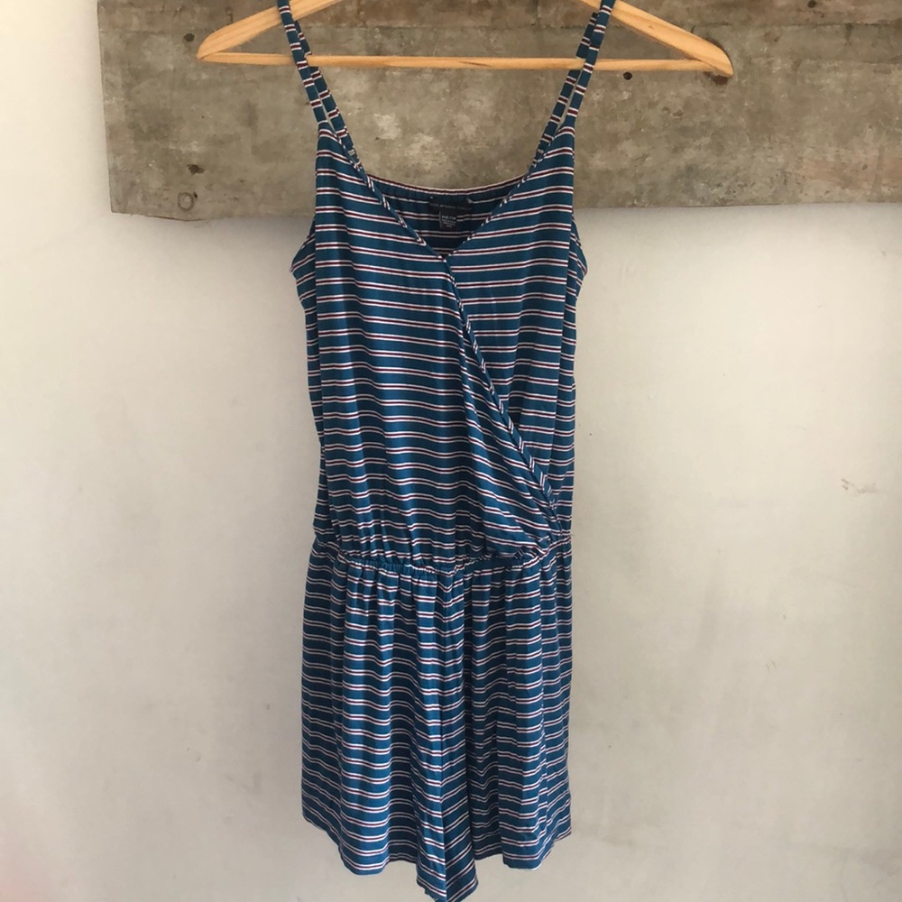 Stripe short romper